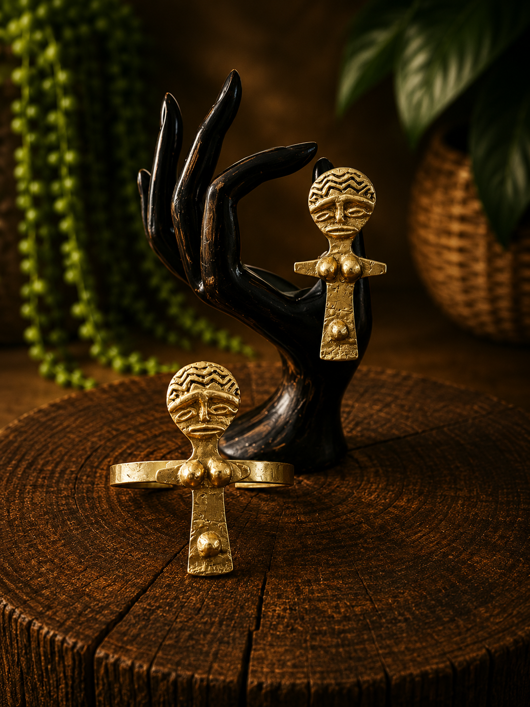 Brass Bracelet & Ring Sets