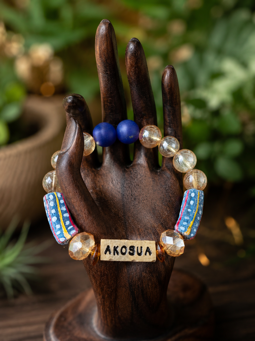 Women’s Ghanaian Day Name Beaded Bracelet