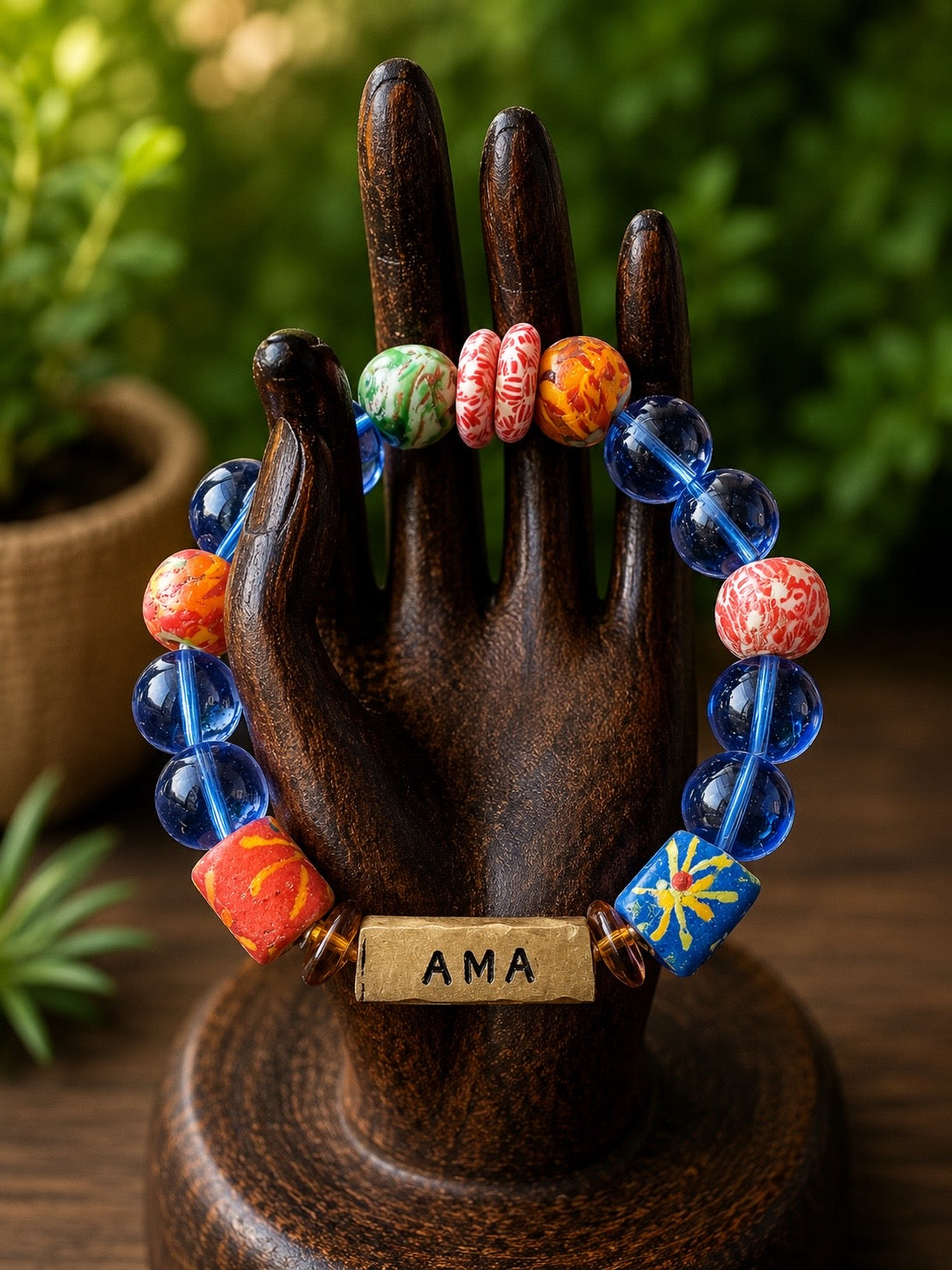 Women’s Ghanaian Day Name Beaded Bracelet