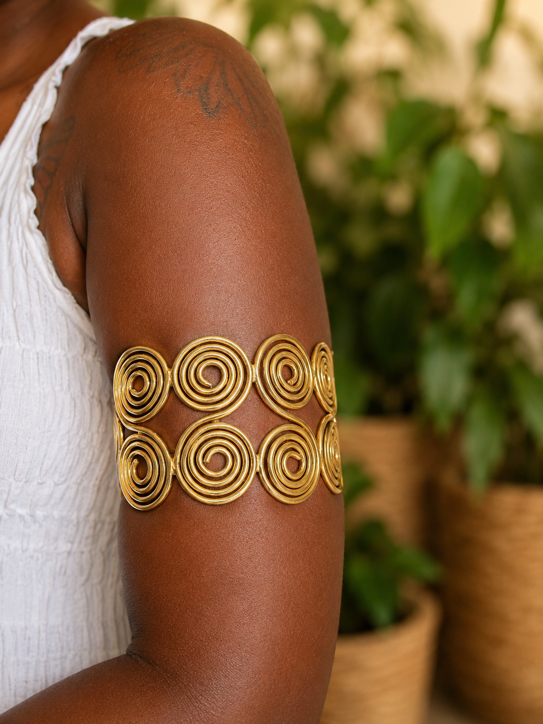 Brass Arm Cuffs