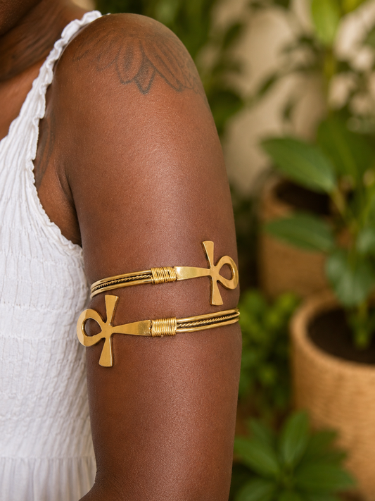 Brass Arm Cuffs
