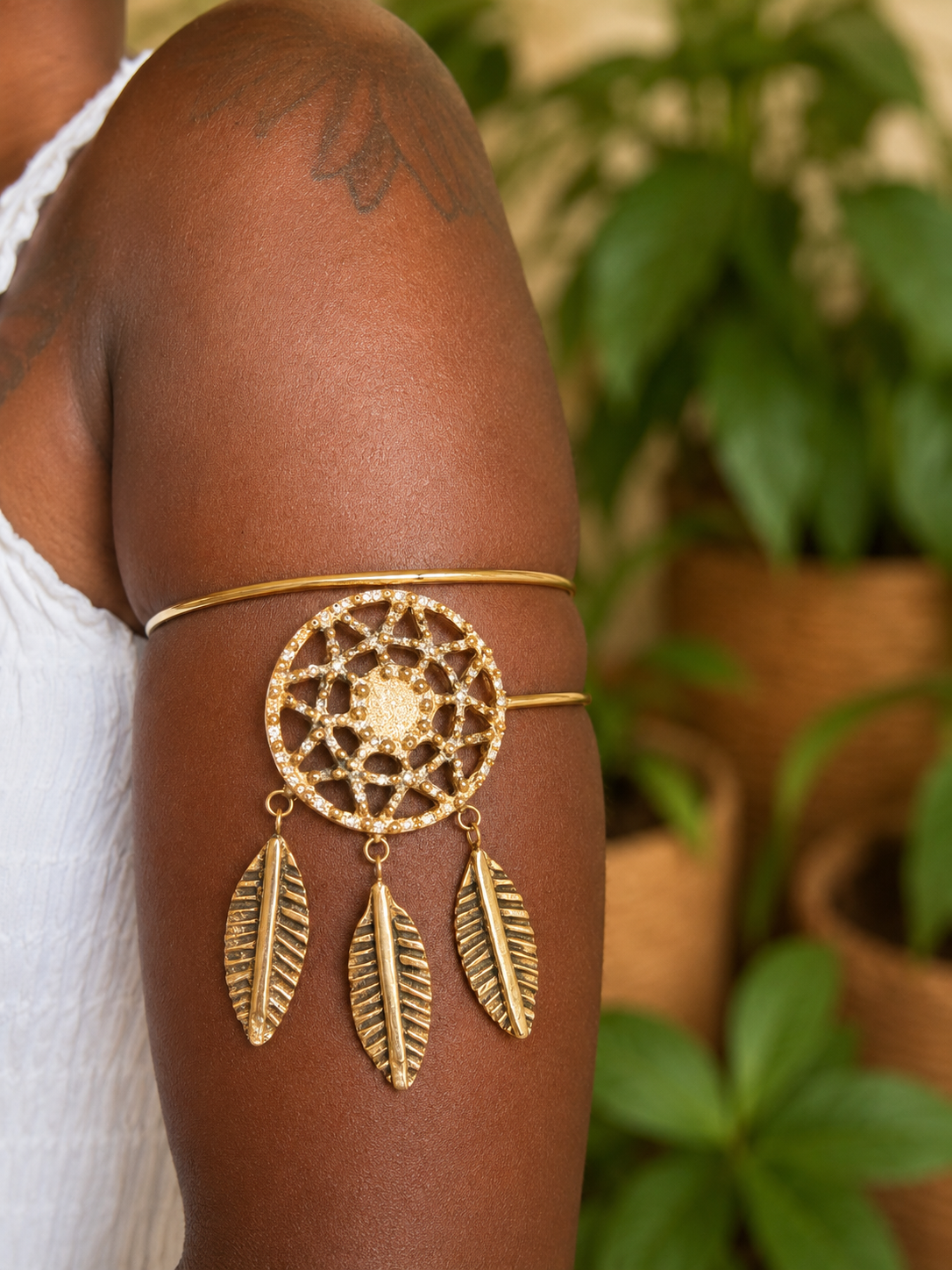 Brass Arm Cuffs