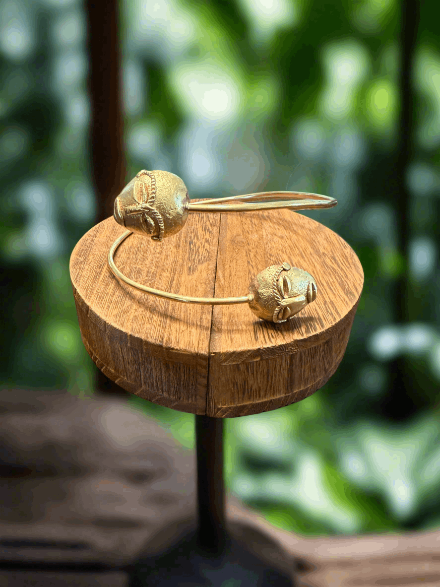 Adjustable Brass Arm Cuffs - ONYX MODE