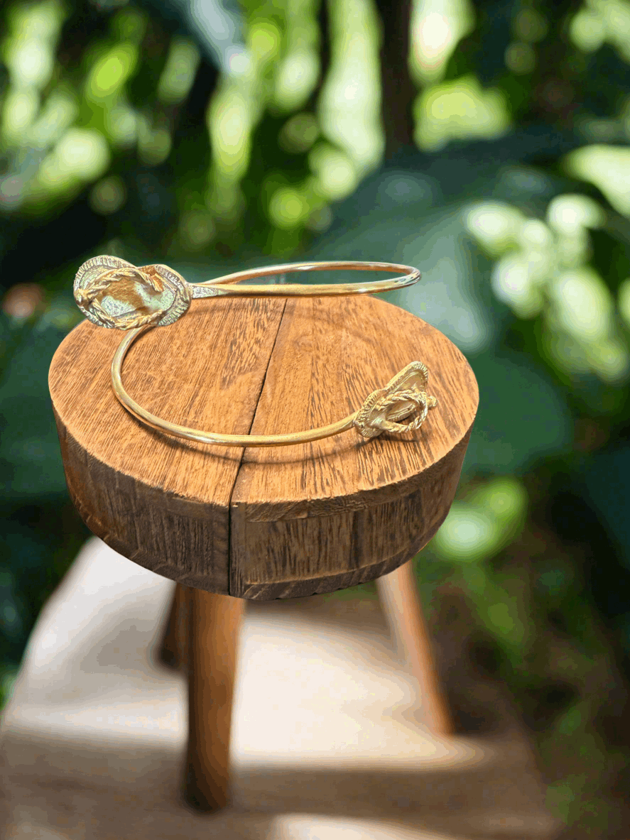 Adjustable Brass Arm Cuffs - ONYX MODE