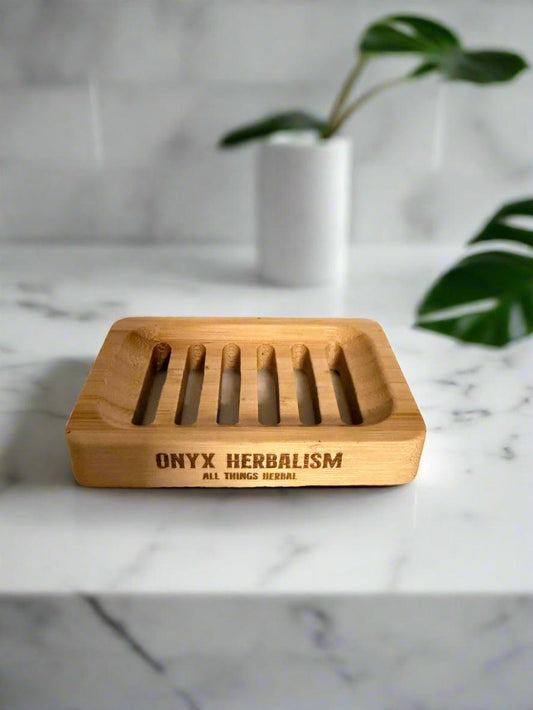 Eco-Friendly Bamboo Soap Holder - Natural Bathroom Decor Dish - ONYX MODE