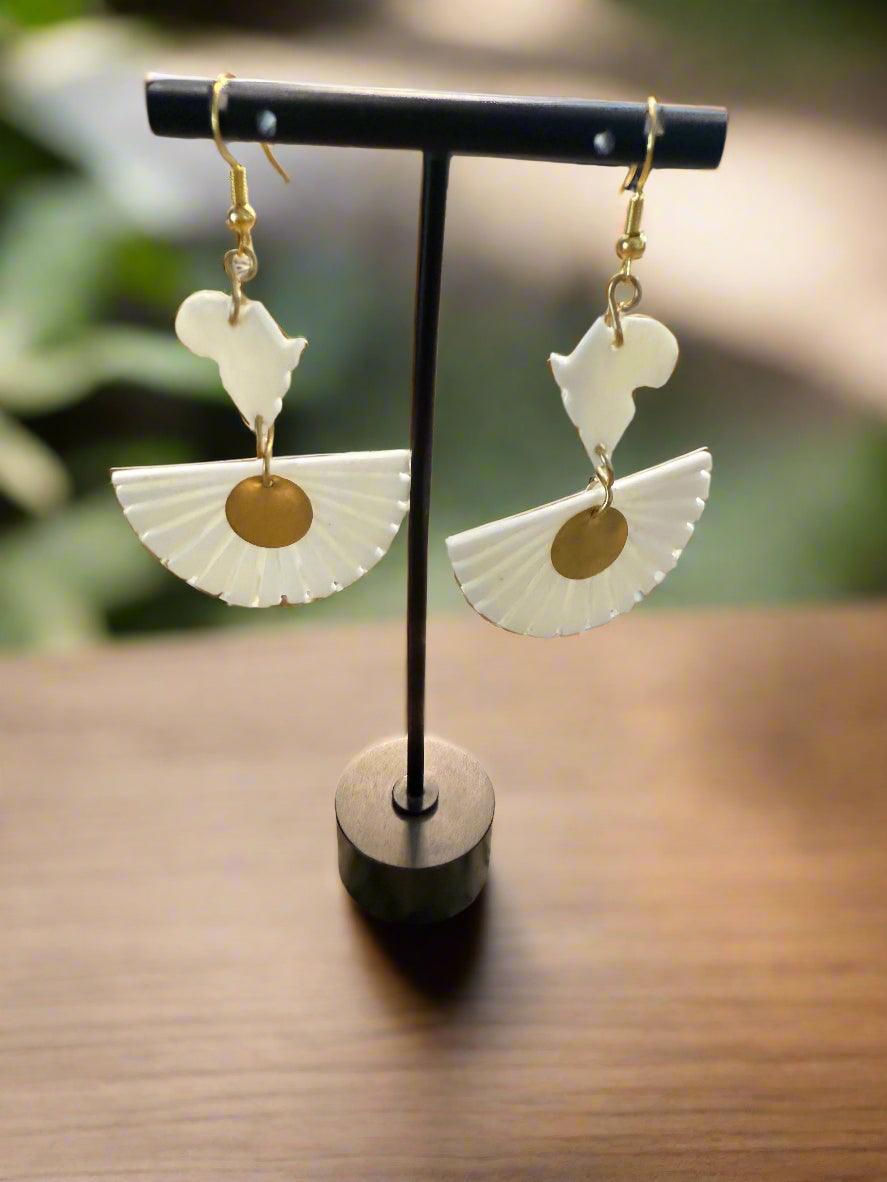 Bone & Brass Earrings – Carved in Culture Collection | Hoops, Geometric & Statement Styles - ONYX MODE