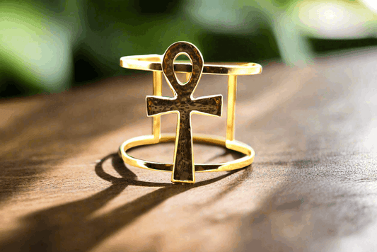 Brass Ankh Adjustable Bracelet – Symbol of Life - ONYX MODE