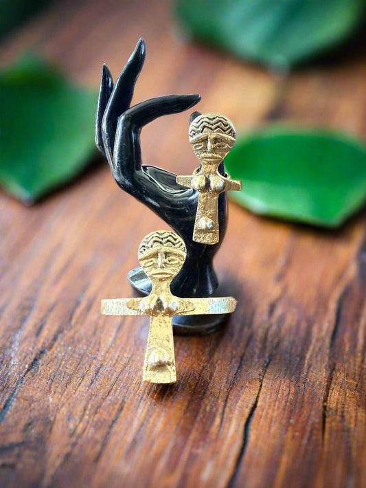 Cultural Echoes – Handcrafted Brass Bracelet & Ring Sets - ONYX MODE
