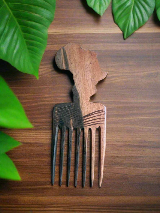 Ebony Wood Afro Comb Collection – Handcrafted in Ghana - ONYX MODE