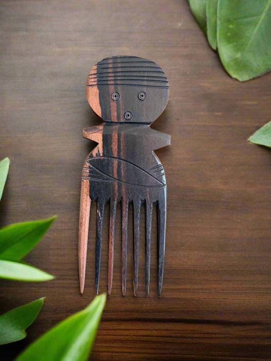 Ebony Wood Afro Comb Collection – Handcrafted in Ghana - ONYX MODE