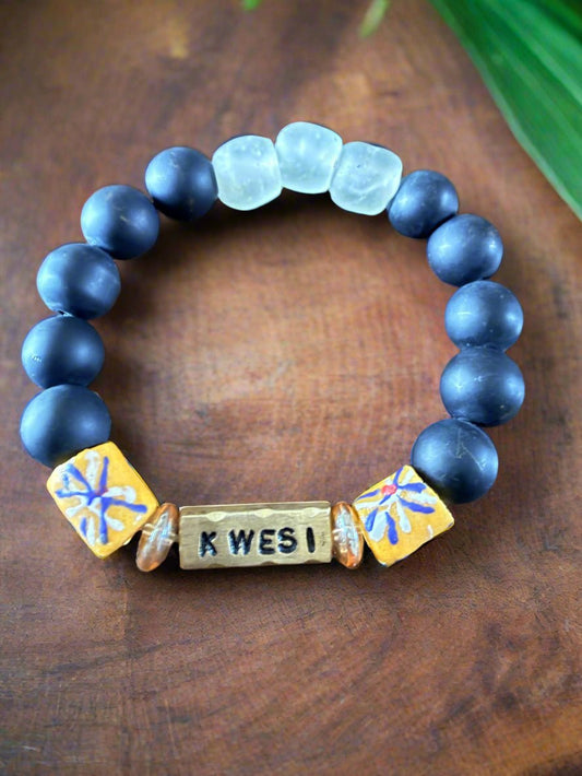 King’s Legacy – Ghanaian Men’s Day Name Bracelets - ONYX MODE