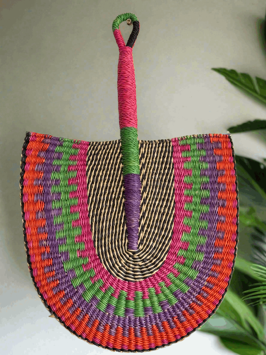 Royal Breeze – Handwoven Bolga Fans from Ghana - ONYX MODE